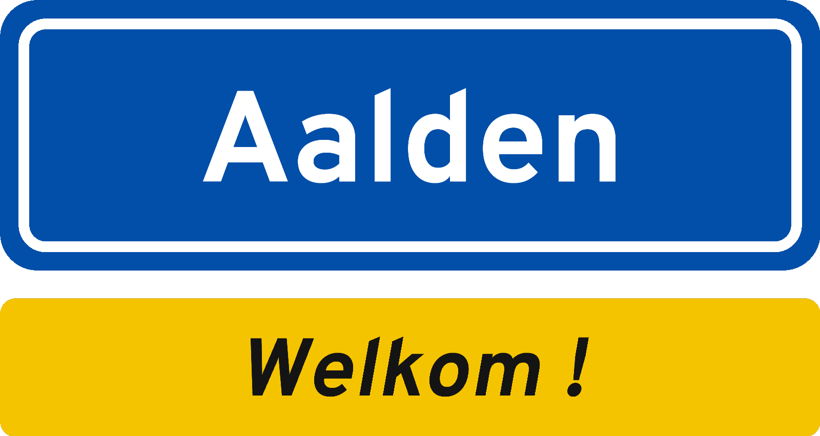 Welkomstbord Aalden