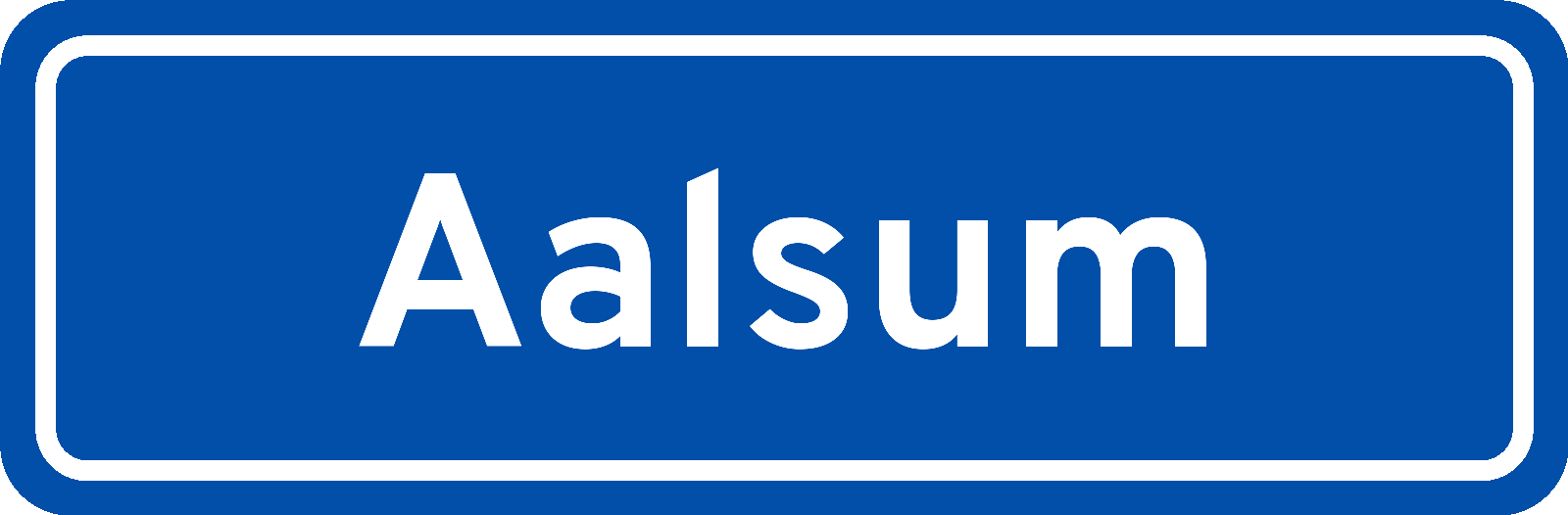 Plaatsnaambord Aalsum