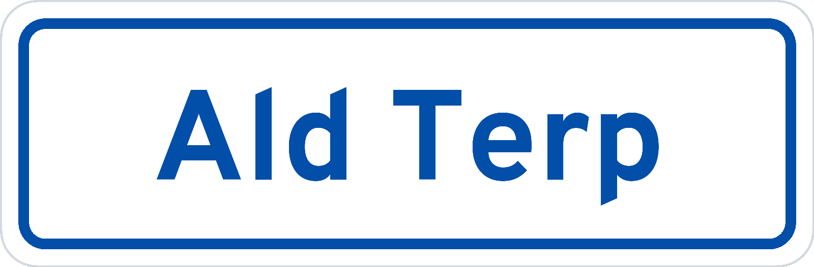 Plaatsnaambord Ald Terp