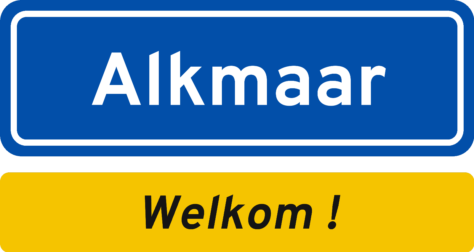 Welkomstbord Alkmaar