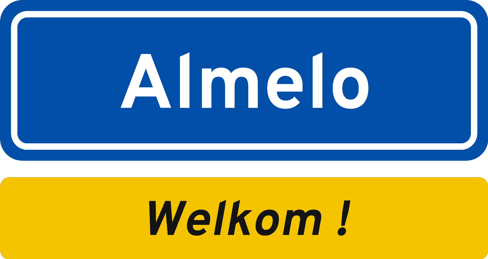 Welkomstbord Almelo