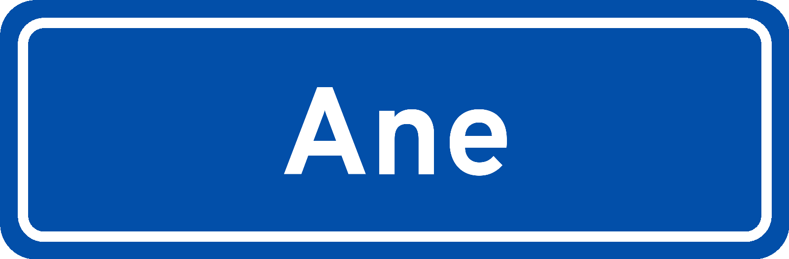 Plaatsnaambord Ane