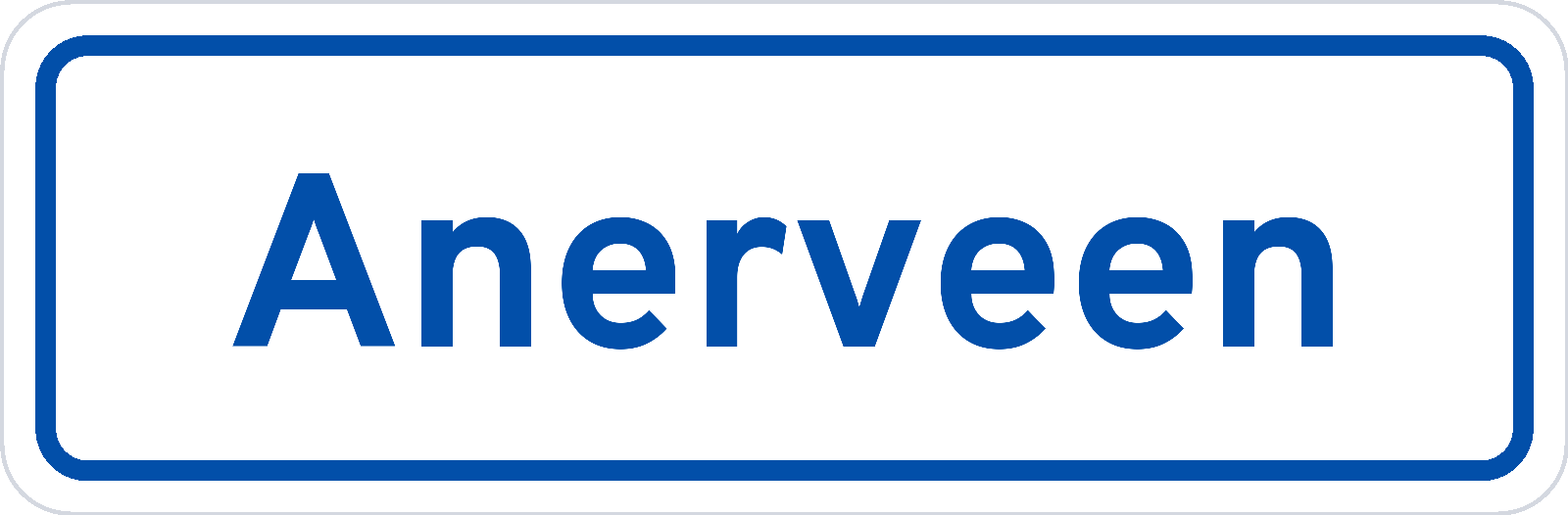 Plaatsnaambord Anerveen