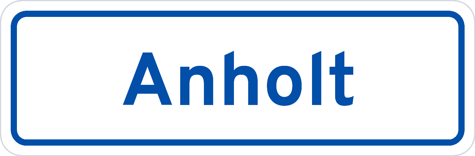 Plaatsnaambord Anholt