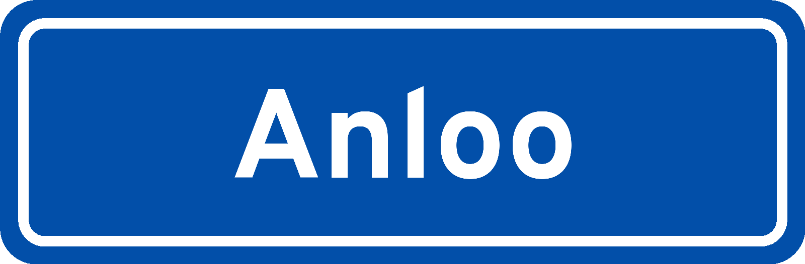 Plaatsnaambord Anloo