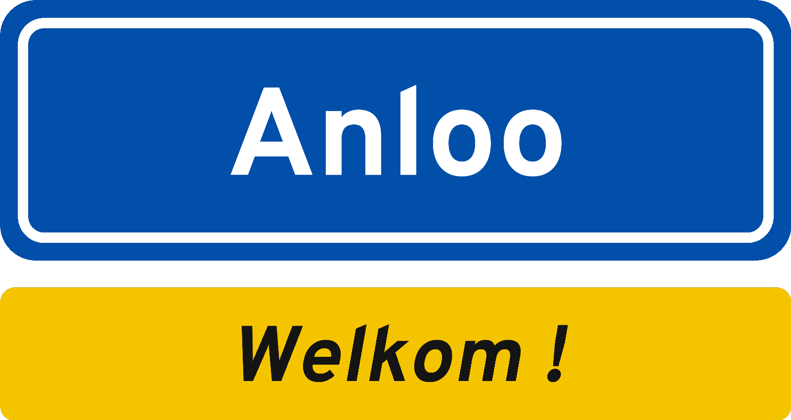Welkomstbord Anloo
