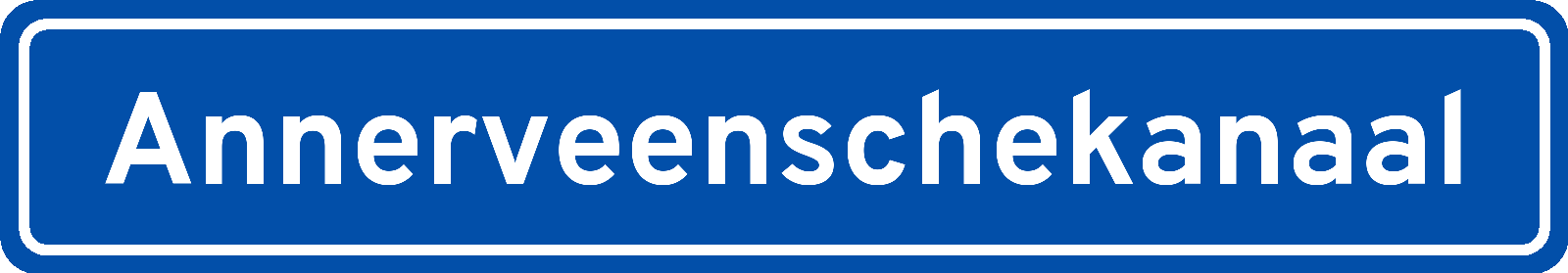 Plaatsnaambord Annerveenschekanaal