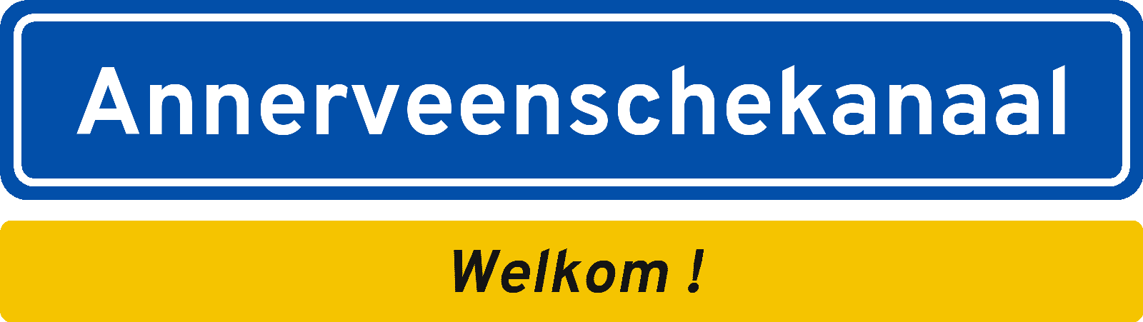 Welkomstbord Annerveenschekanaal