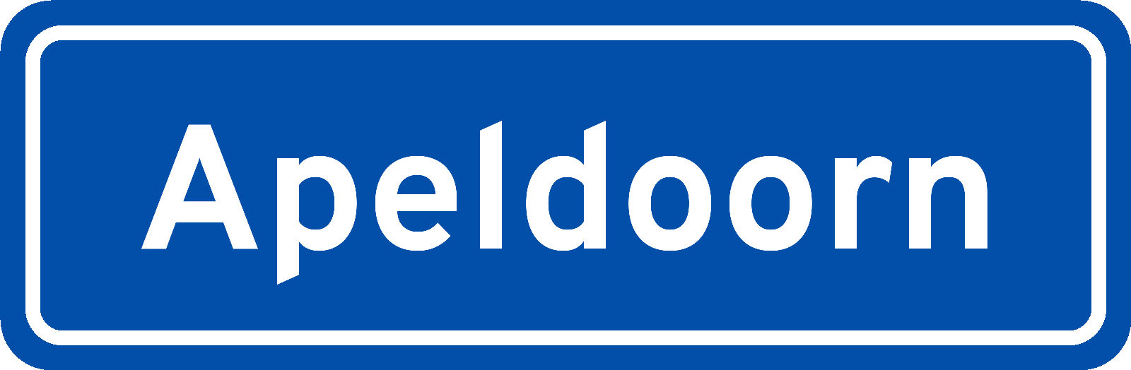 Plaatsnaambord Apeldoorn