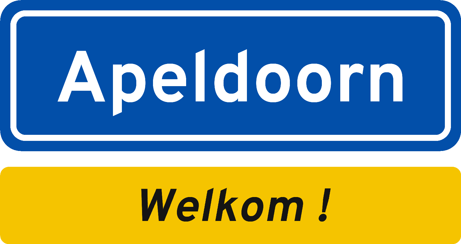 Welkomstbord Apeldoorn