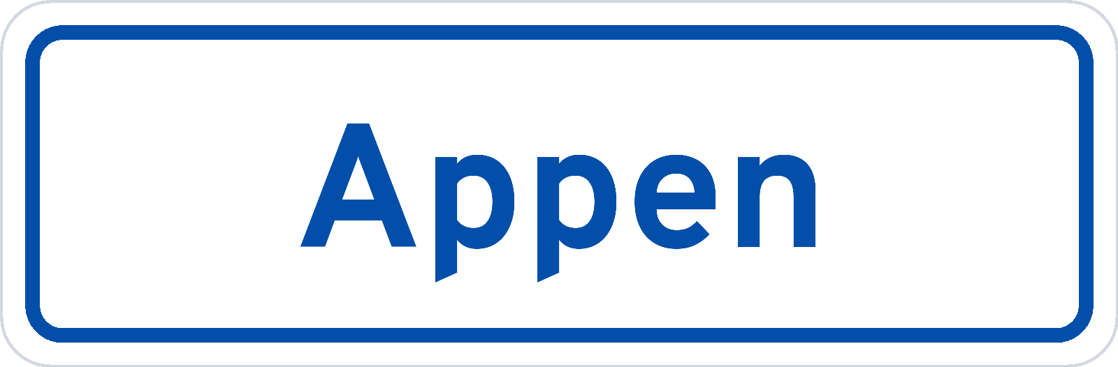 Plaatsnaambord Appen