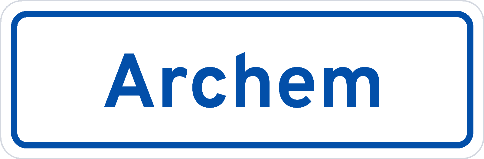 Plaatsnaambord Archem