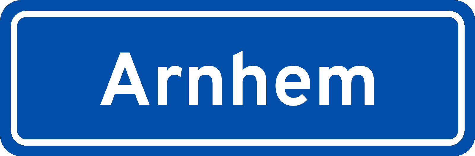 Plaatsnaambord Arnhem