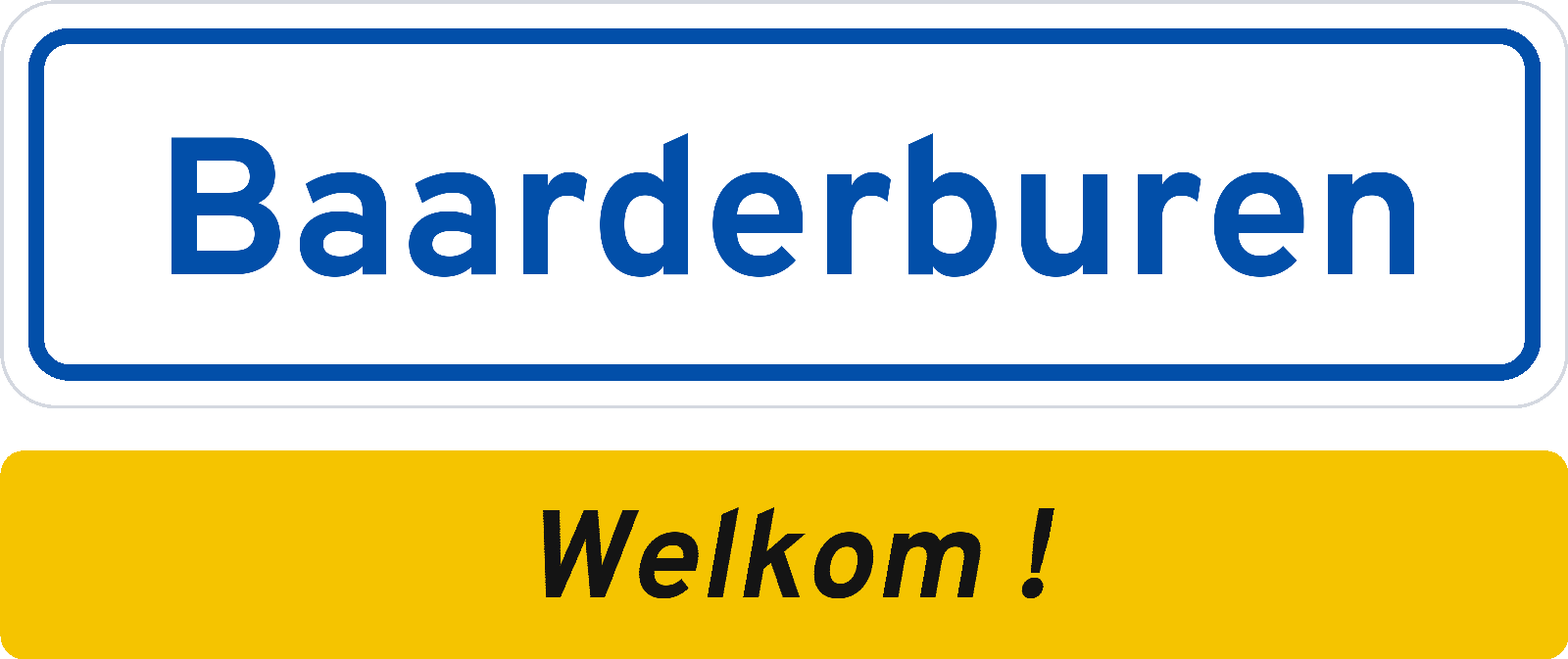 Welkomstbord Baarderburen