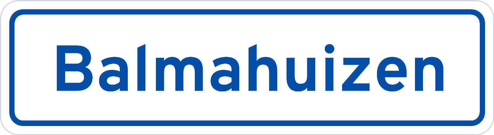 Plaatsnaambord Balmahuizen