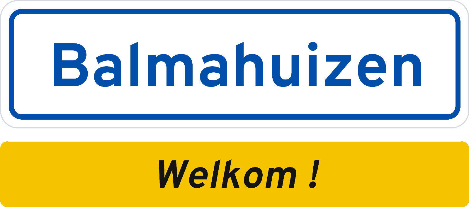 Welkomstbord Balmahuizen
