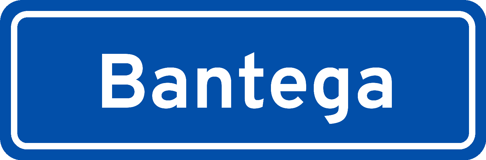 Plaatsnaambord Bantega