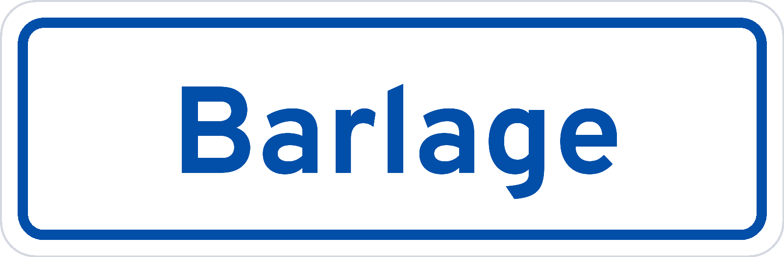 Plaatsnaambord Barlage