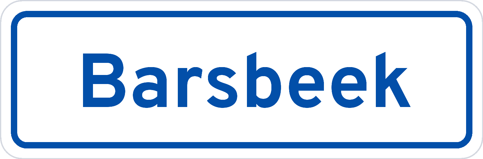Plaatsnaambord Barsbeek