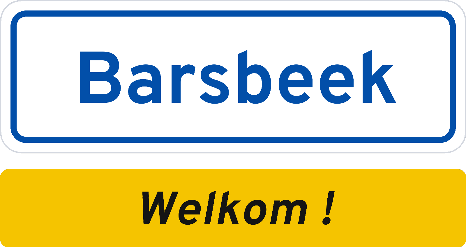 Welkomstbord Barsbeek