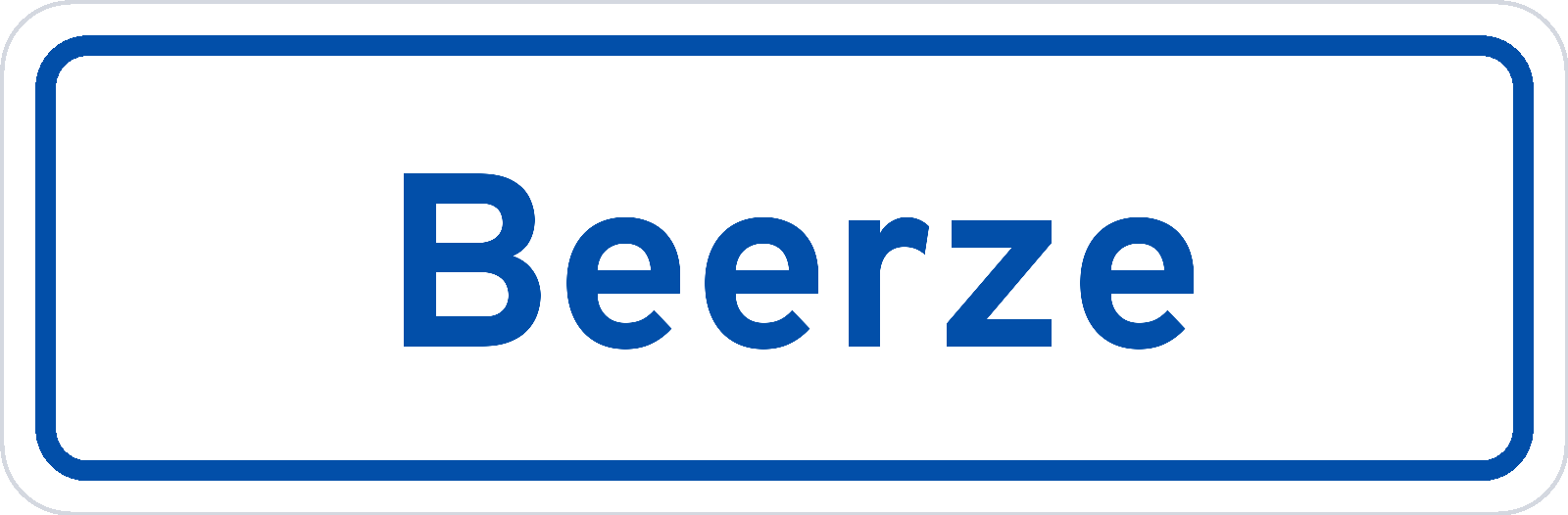 Plaatsnaambord Beerze
