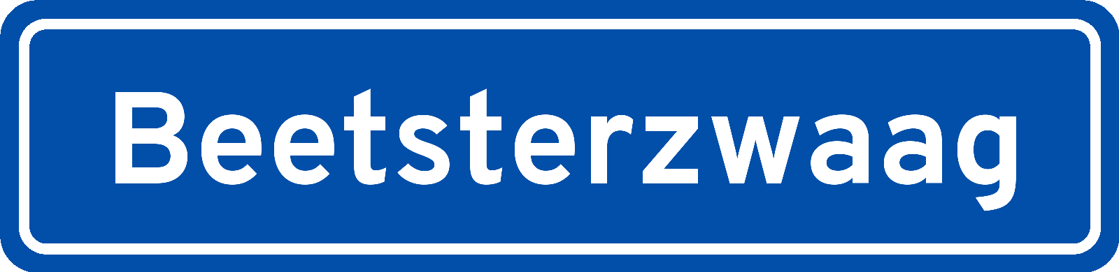 Plaatsnaambord Beetsterzwaag