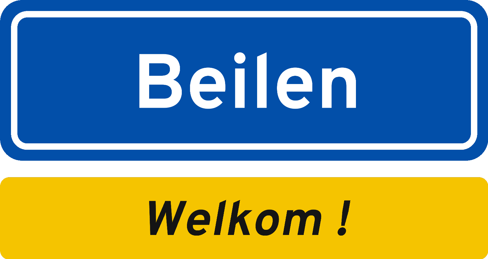 Welkomstbord Beilen