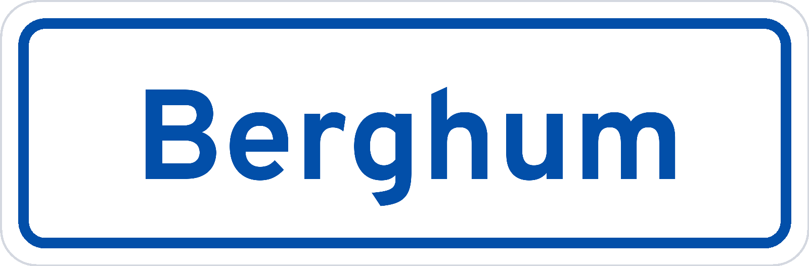 Plaatsnaambord Berghum