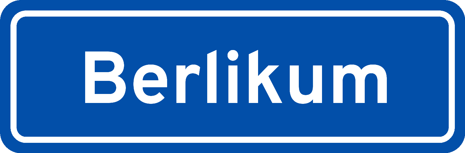 Plaatsnaambord Berlikum