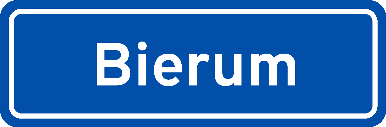 Plaatsnaambord Bierum
