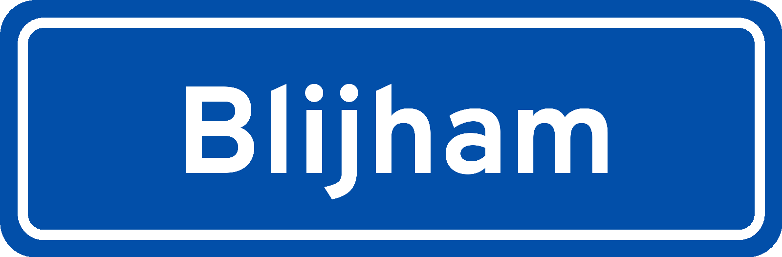 Plaatsnaambord Blijham