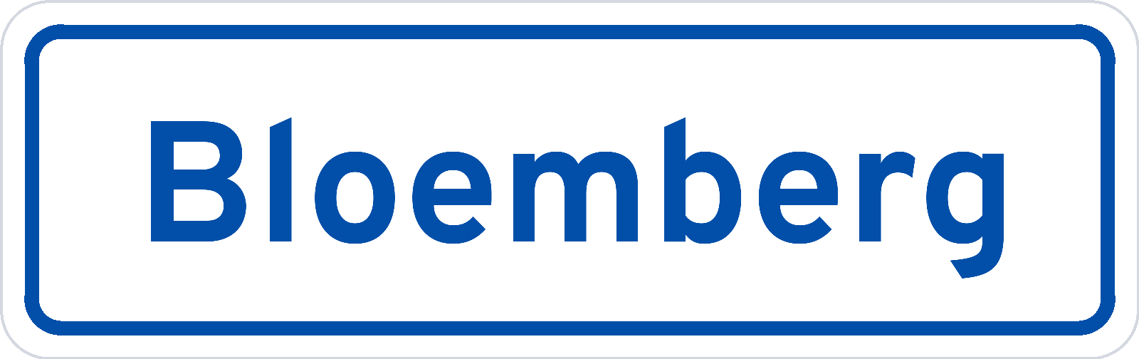 Plaatsnaambord Bloemberg