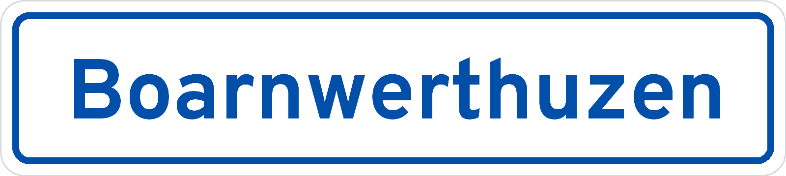 Plaatsnaambord Boarnwerthuzen