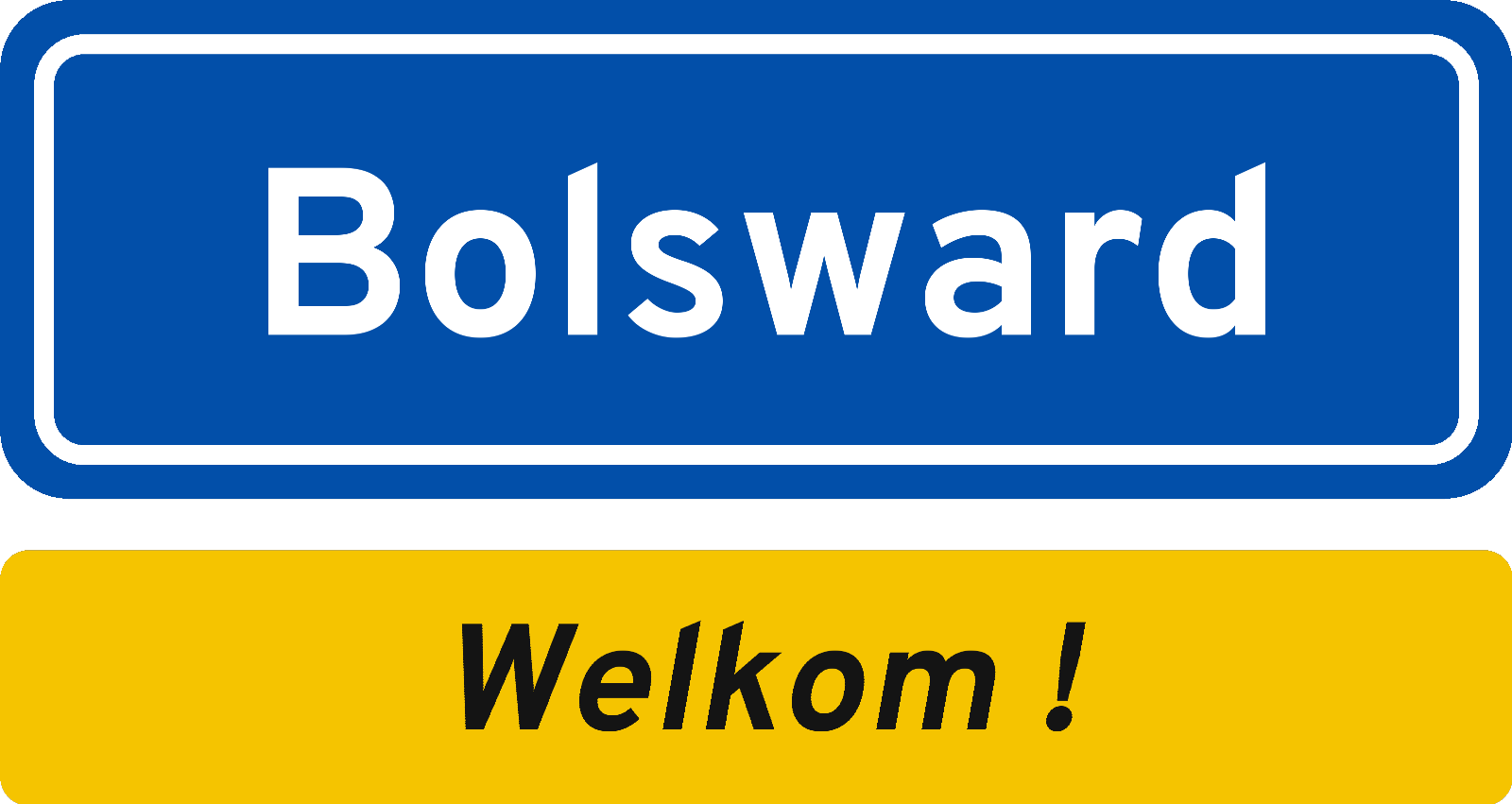 Welkomstbord Bolsward
