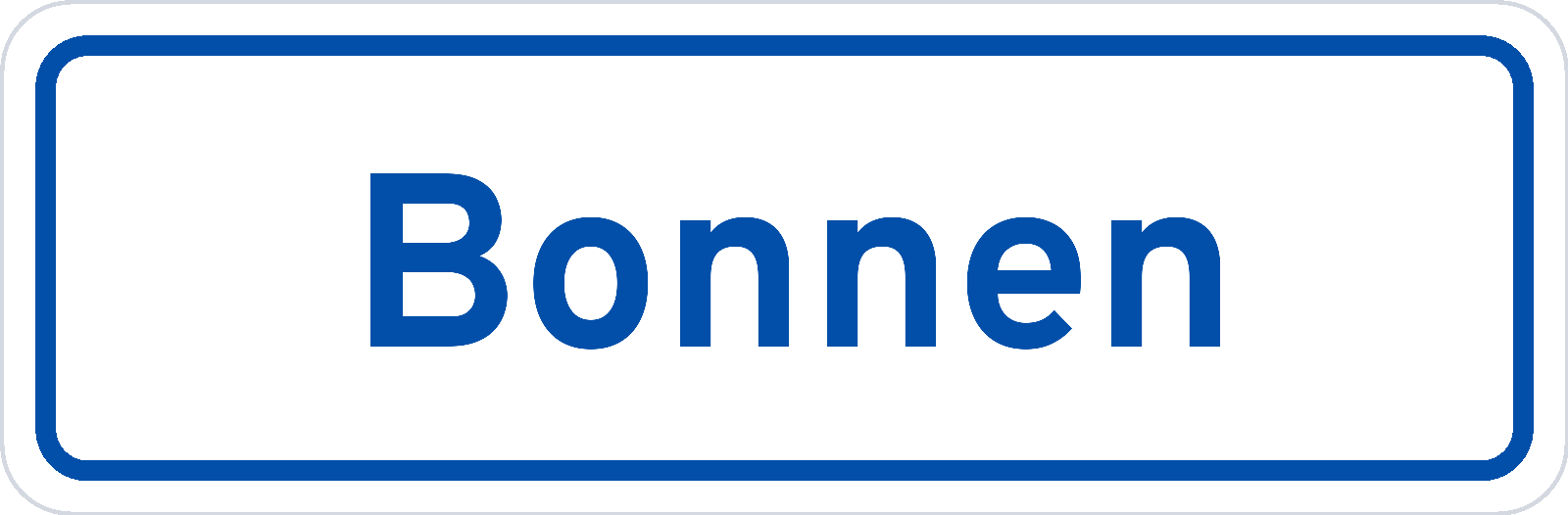 Plaatsnaambord Bonnen