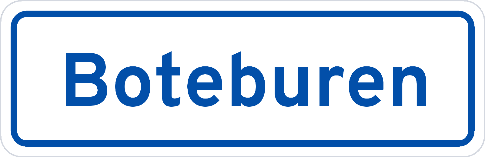 Plaatsnaambord Boteburen