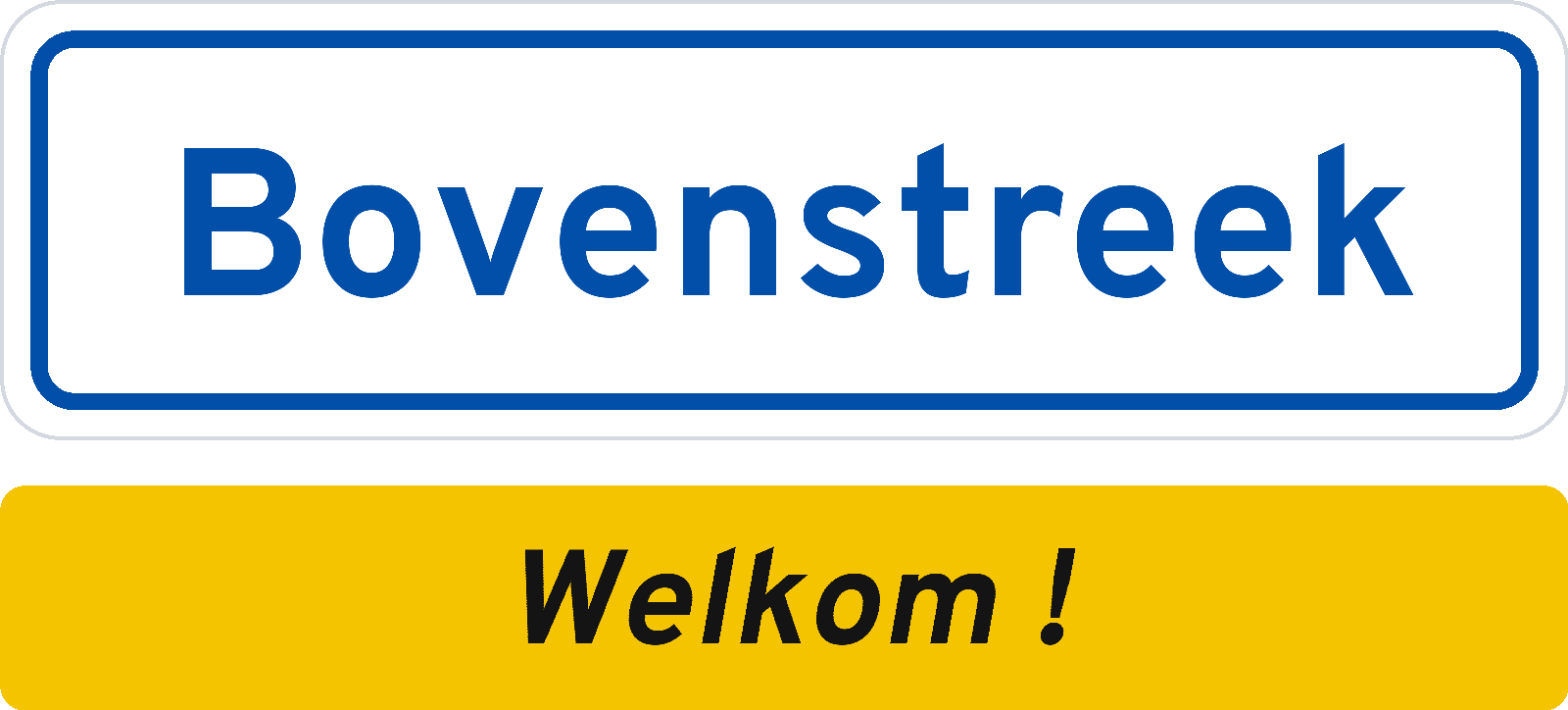 Welkomstbord Bovenstreek