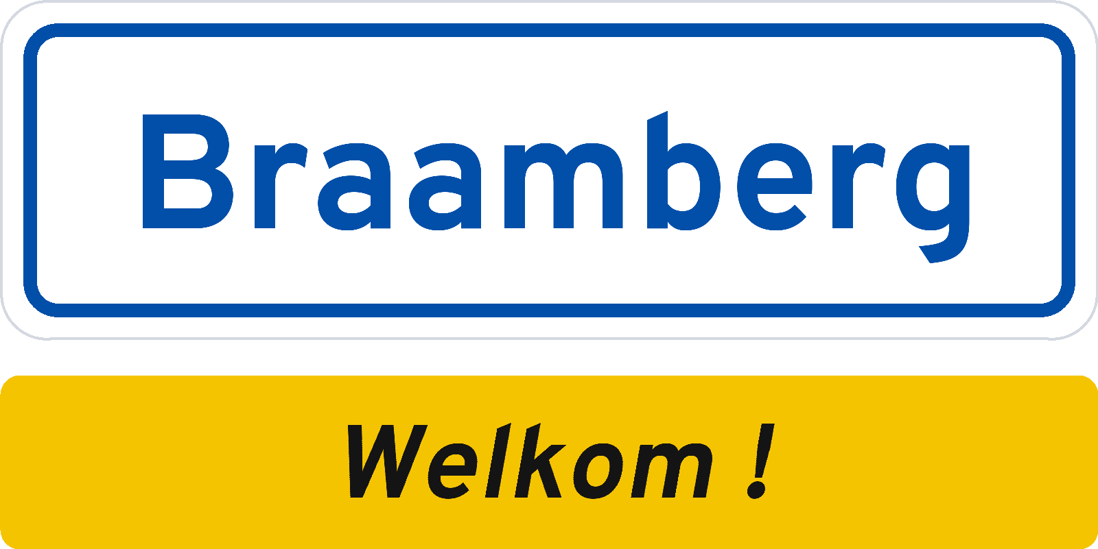 Welkomstbord Braamberg