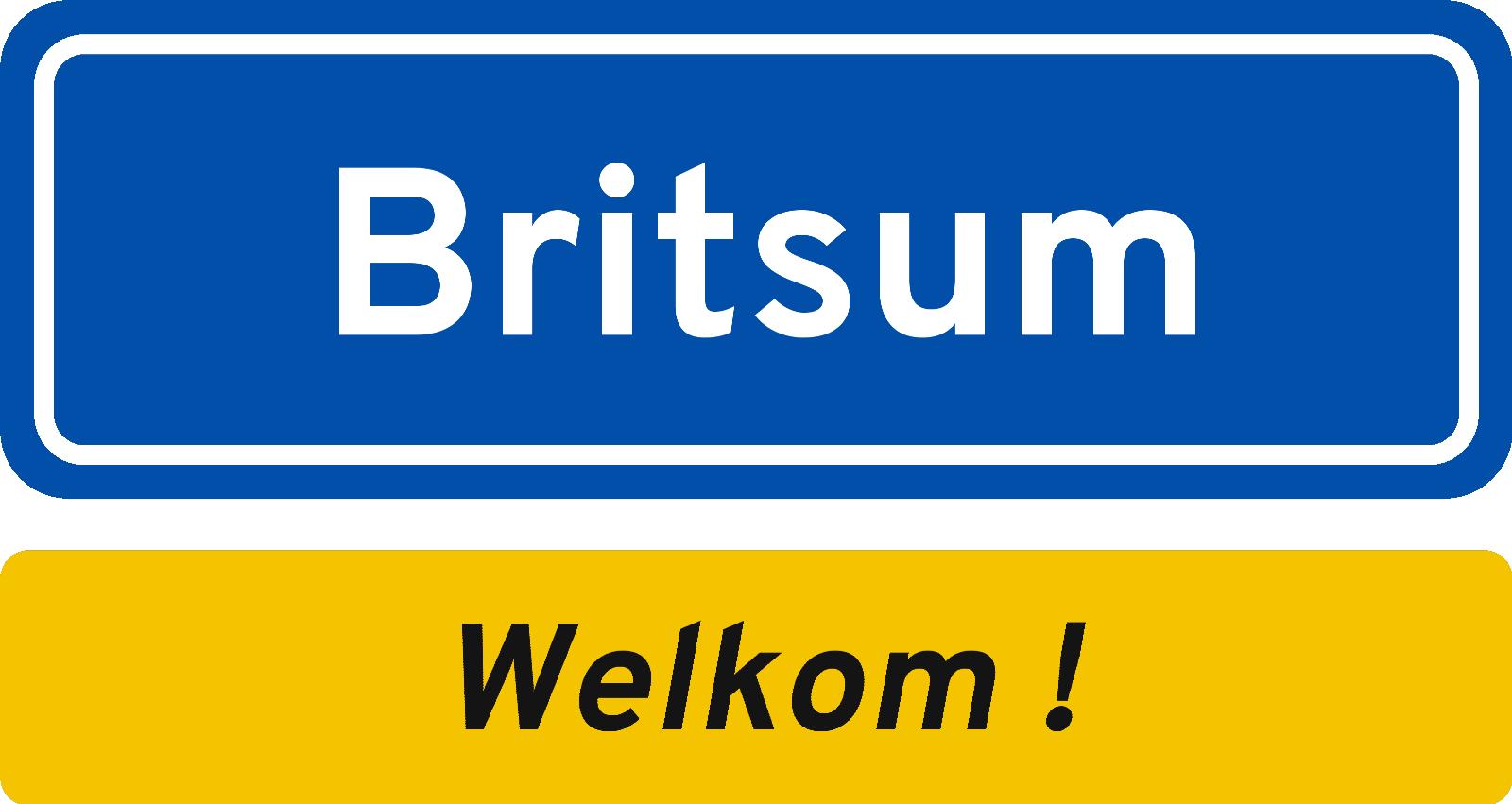 Welkomstbord Britsum