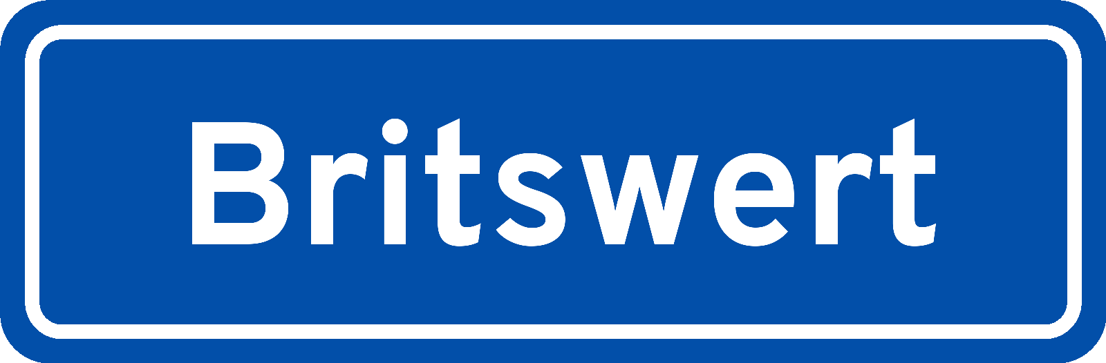 Plaatsnaambord Britswert