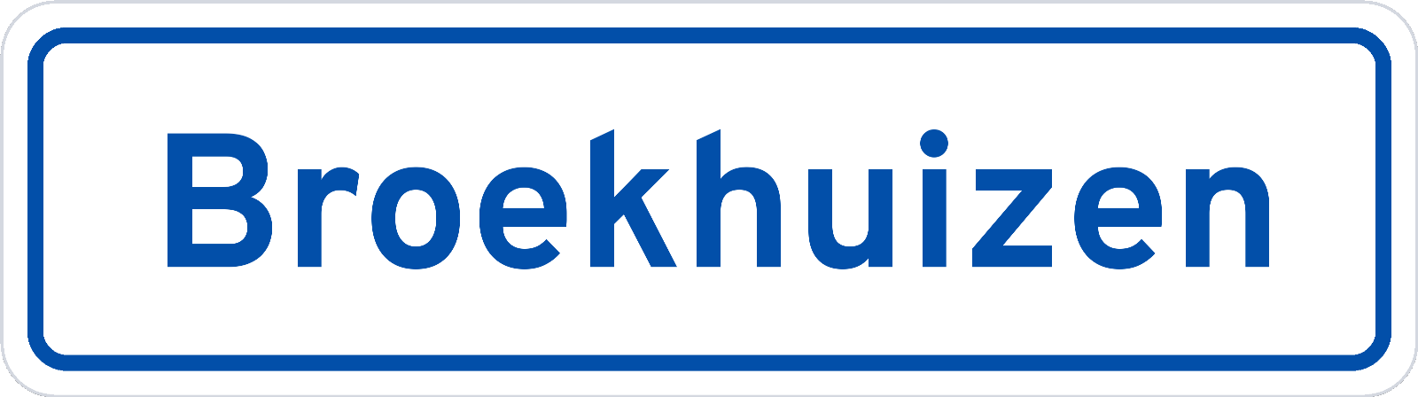 Plaatsnaambord Broekhuizen