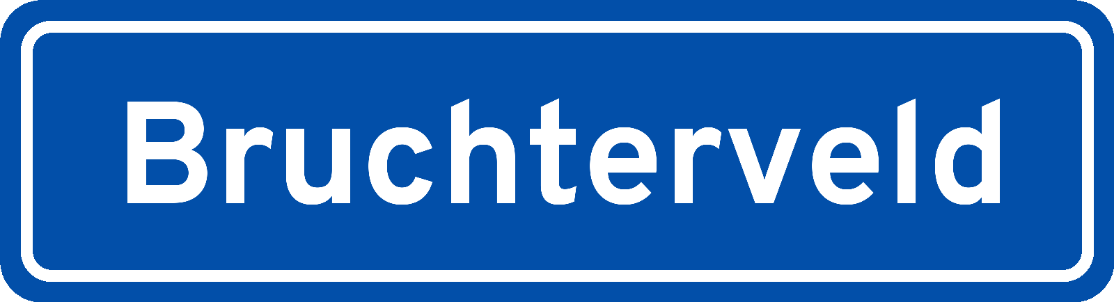 Plaatsnaambord Bruchterveld