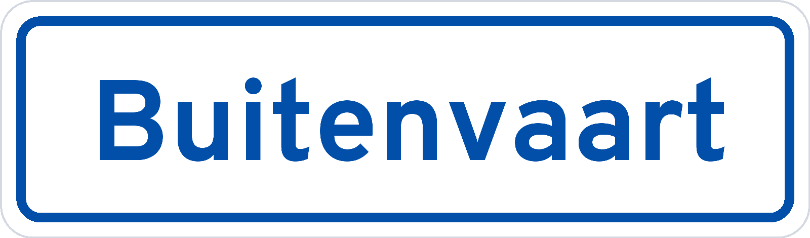 Plaatsnaambord Buitenvaart