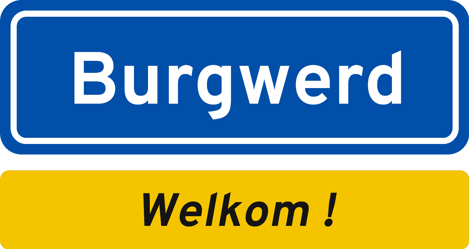 Welkomstbord Burgwerd