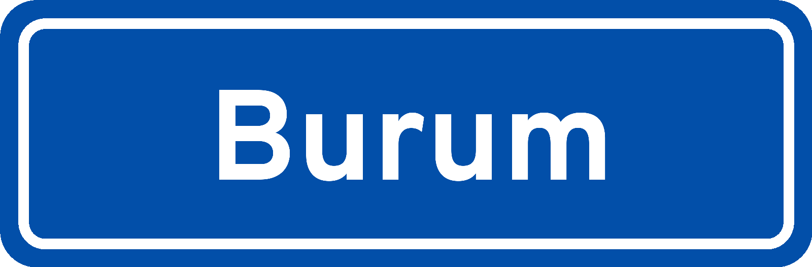 Plaatsnaambord Burum
