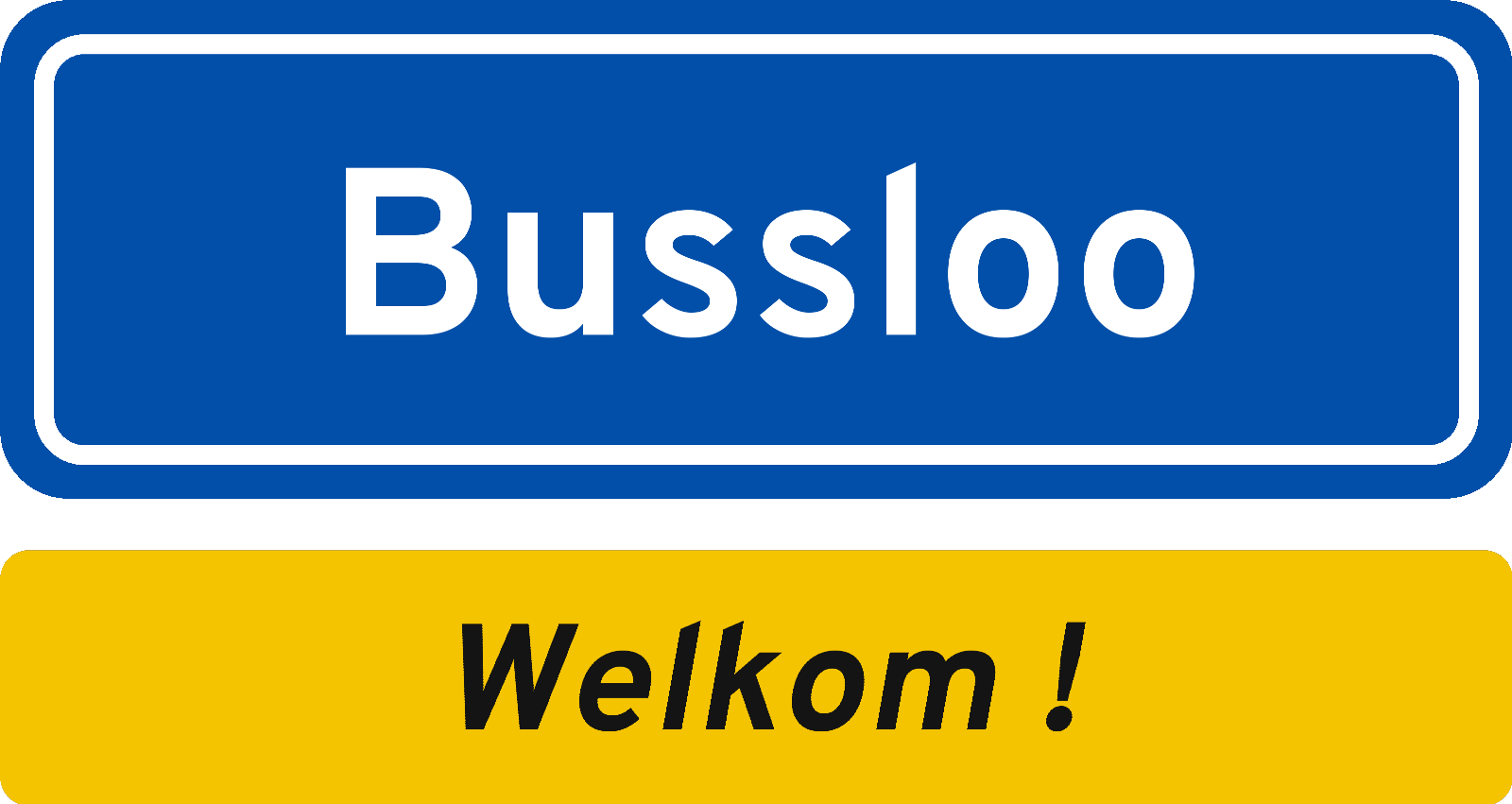 Welkomstbord Bussloo