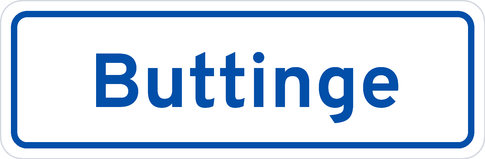 Plaatsnaambord Buttinge