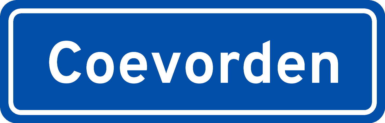 Plaatsnaambord Coevorden