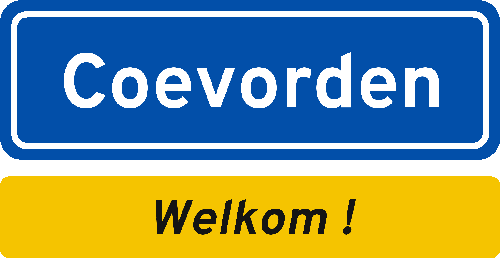 Welkomstbord Coevorden