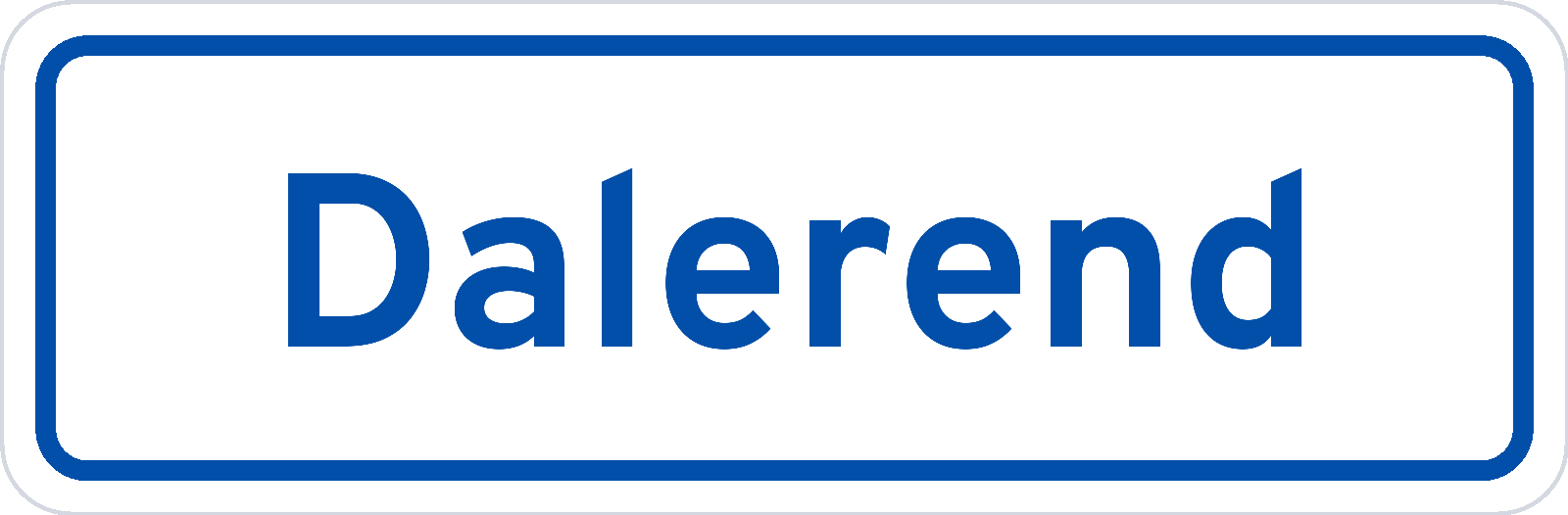 Plaatsnaambord Dalerend
